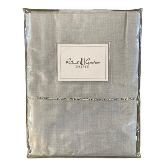 NWT Robert Graham Home Brushed Italian Percale Queen Standard Pillowcase (2) - Picture 6 of 7